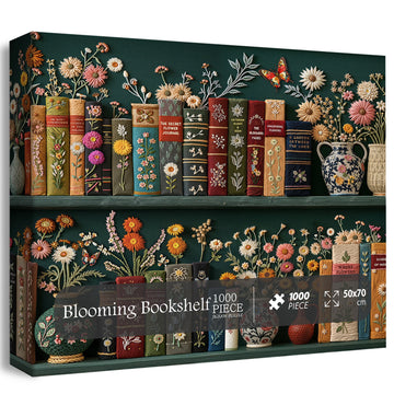 Blooming Bookshelf -set di puzzle puzzle 1000 pezzi